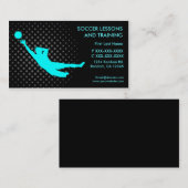 カスタムな名刺を訓練するサッカーのレッスン 名刺 (正面/裏面)