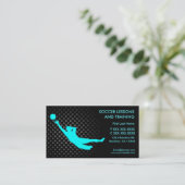 カスタムな名刺を訓練するサッカーのレッスン 名刺 (スタンド正面)