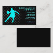 カスタムな名刺を訓練するバスケットボールのレッスン 名刺 (正面/裏面)