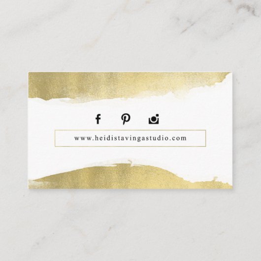 カスタムな名刺: ハイディStavinga 名刺 (裏面)