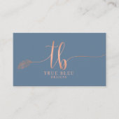 カスタムな名刺: 本当のブルーのデザイン 名刺 (正面)