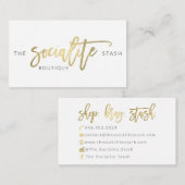 カスタムな名刺: 社交界の名士の隠匿物 名刺 (正面/裏面)