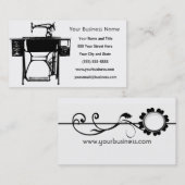 カスタムな名刺-裁縫婦/テーラー 名刺 (正面/裏面)