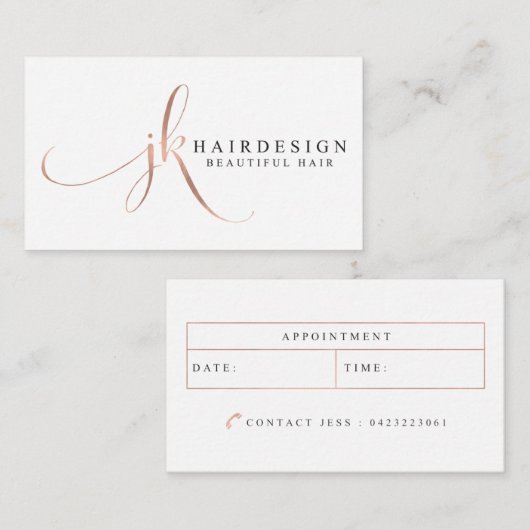 カスタムな名刺: JKの毛のデザイン 名刺 (正面/裏面)