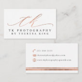 カスタムな名刺: TKの写真撮影 名刺 (正面/裏面)