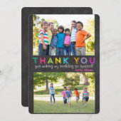 カスタムな多数の写真カードありがとう サンキューカード (正面/裏面)