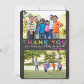 カスタムな多数の写真カードありがとう サンキューカード (正面)