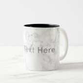 カスタムな大理石のコーヒー・マグ ツートーンマグカップ (正面右)