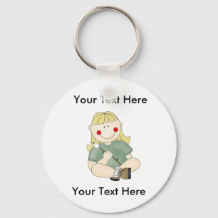 カスタムな女の子キャンプのKeychain キーホルダー