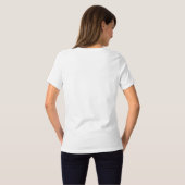 カスタムな女性のBellaによってリラックスされる適当なV首のTシャツ Tシャツ (裏面フル)