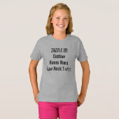 カスタムな女性のHanesのNano丸首のTシャツのブランク Tシャツ (正面フル)