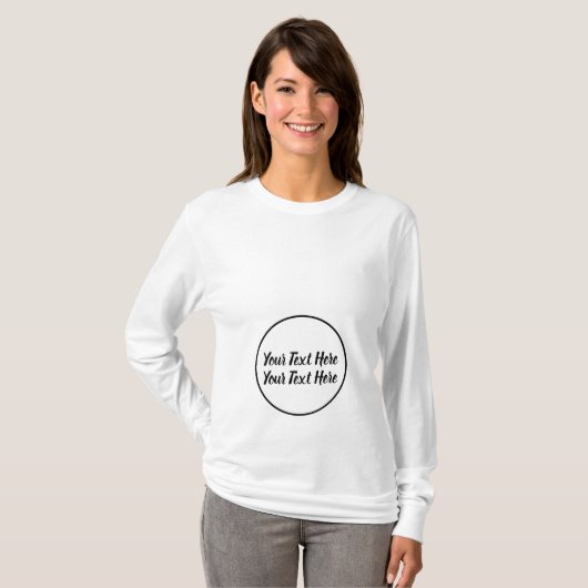 カスタムな妊娠の文字のティー Tシャツ (正面フル)