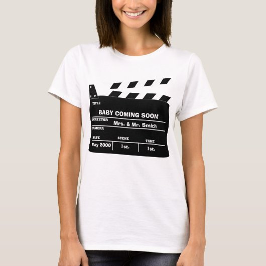 カスタムな妊娠の発表 Tシャツ (正面)