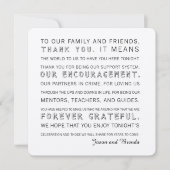 カスタムな婚礼の日のサンキューカード サンキューカード (正面)