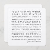 カスタムな婚礼の日のサンキューカード サンキューカード (正面/裏面)