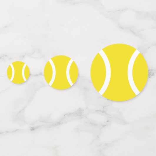 カスタムな子供のテニスの誕生会の供給 コンフェッティ (正面)