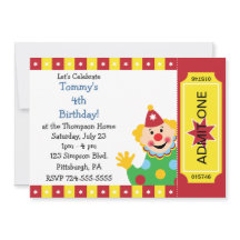 カスタムな子供のピエロの誕生会