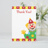 カスタムな子供のピエロは感謝していしています サンキューカード (スタンド正面)