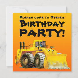 カスタムな子供の坑夫のパーティの招待状 招待状