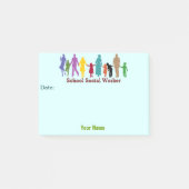 カスタムな学校のソーシャルワーカーの後it®ノート ポストイット (正面)