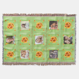 カスタムな家族の杏子のPosies愛庭 スローブランケット