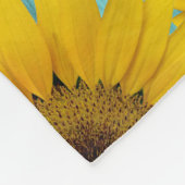 カスタムな家族写真のコラージュの素朴なティール（緑がかった色）の黄色 フリースブランケット (角)