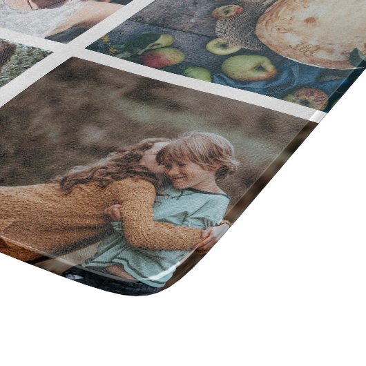 カスタムな家族写真のコラージュの記念品Instagram カッティングボード (角)