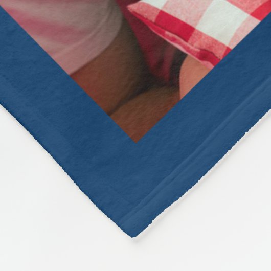 カスタムな家族写真のコラージュ フリースブランケット (角)