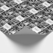 カスタムな家族写真のコラージュ ラッピングペーパー (角)