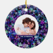 カスタムな家族写真 セラミックオーナメント (裏面)