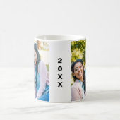 カスタムな家族2の写真2の側面は年と襲います コーヒーマグカップ (中央)