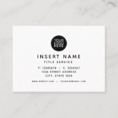 カスタムな専門のモダンここのあなたのロゴ 名刺 (正面)