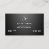 カスタムな専門のロゴのエレガントで豪華で黒い平野 名刺 (正面)