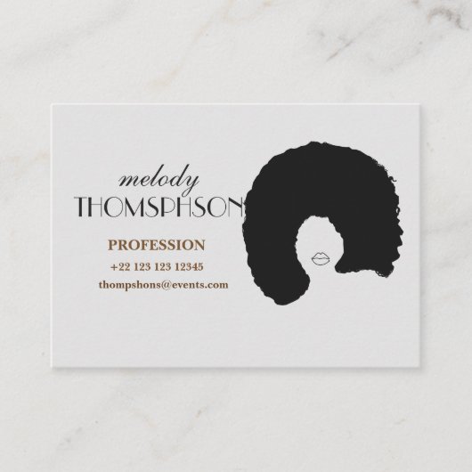 カスタムな専門カード 名刺 (正面)