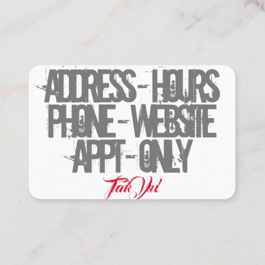 カスタムな専門家 名刺 (裏面)