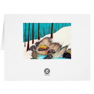 カスタムな小型の平底船のクリスマスカード