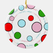 カスタムな就学前の休日のオーナメント2011年 セラミックオーナメント (裏面)