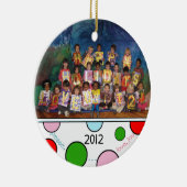 カスタムな就学前の休日のオーナメント2 セラミックオーナメント (右)