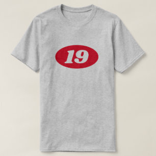 カスタムな年齢の10代の若者のための第19誕生日のワイシャツのギフト Tシャツ