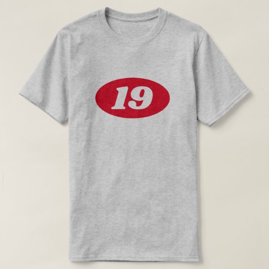 カスタムな年齢の10代の若者のための第19誕生日のワイシャツのギフト Tシャツ (デザイン正面)