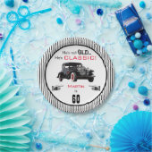 カスタムな年齢古くないしかしクラシックな車のおもしろいな誕生日 ペーパープレート (パーティー)