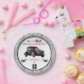 カスタムな年齢古くないしかしクラシックな車のおもしろいな誕生日 ペーパープレート (パーティー)