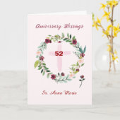 カスタムな年、一流の尼僧の宗教姉妹記念日 カード (黄色い花)