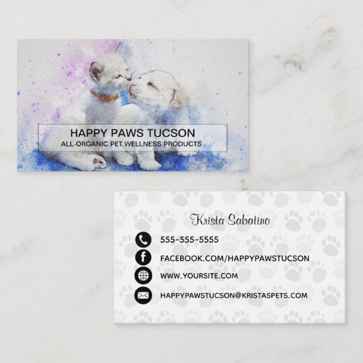 カスタムな幸せな足 名刺 (正面/裏面)