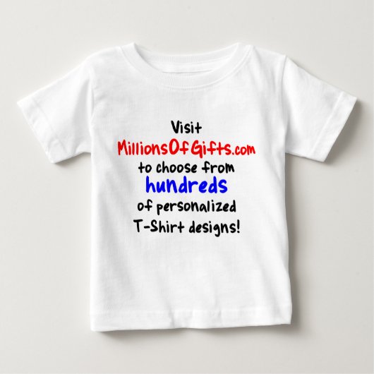 カスタムな幼児Tシャツ ベビーTシャツ (正面)