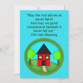 カスタムな引っ越し祝いパーティーのパーティの招待状 招待状 (裏面)