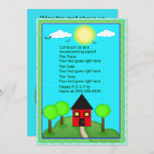 カスタムな引っ越し祝いパーティーのパーティの招待状 招待状 (正面/裏面)