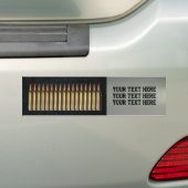 カスタムな弾薬弾丸の狩り銃のバンパーステッカー バンパーステッカー (車上)