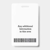 カスタムな従業員のバッジ- バッジ (裏面)