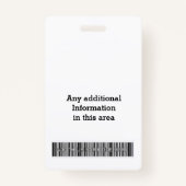 カスタムな従業員のバッジ- バッジ (裏面)